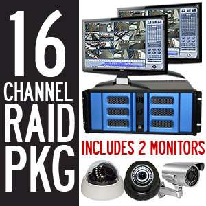 16 Channel RAID Hybrid DVR Package Suveillance Camera  