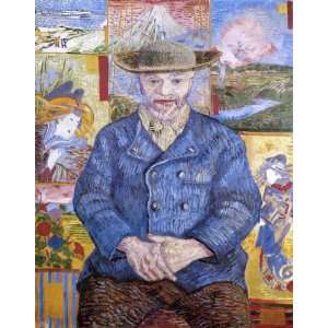  Oil Painting Portrait of Pere Tanguy Vincent van Gogh 