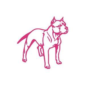  Pit bull PINK Vinyl window decal sticker: Office Products