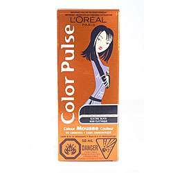 Oreal Color Pulse Electric Black Color Mousse 50 ml (Pack of 4 