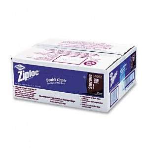  Ziploc  Double Zipper Bags, Plastic, 1 gal, 1.75 mil 