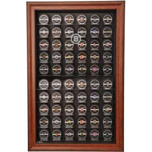 60 Puck Brown Cabinet Style Display Case   Boston Bruins:  