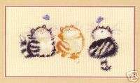 Margaret Sherry : Cross Stitch KIT CATTERFLIES, CAT  