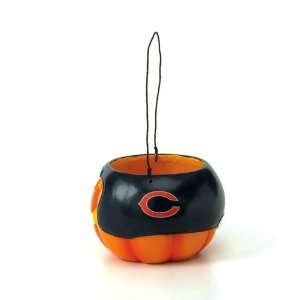  BSS   Chicago Bears NFL Halloween Pumpkin Candy Bucket (5 