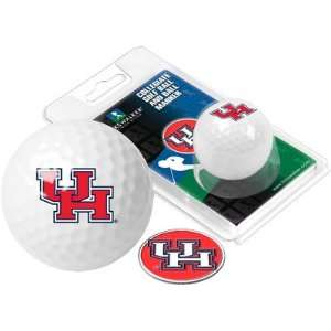  Houston Cougars Logo Golf Ball and Ball Marker Sports 