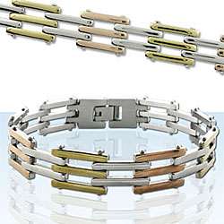 Tri tone Stainless Steel Bracelet  