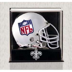   Saints Mini Helmet Display Case   Wall Mounted: Sports & Outdoors