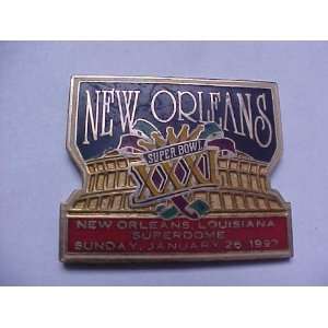   Superbowl XXXI   New Orleans Superdome Pin   1997