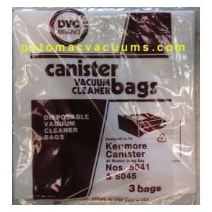  Kenmore 5041 and 5045 Canister BAG DVC Brand (3 bags 