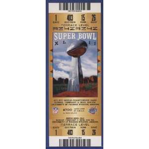 2008 Super Bowl XLII Ticket Giants vs. Patriots:  Sports 
