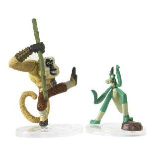   Tall Poseable Action Figures Playset  Master Monkey and Master Mantis