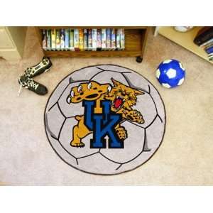 University of Kentucky Round Soccer Ball Rug Round 2.40  
