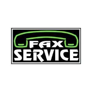  Fax Service Backlit Sign 20 x 36