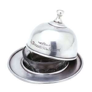 Nickel Plated Dome Butter Dish w/ Insert 