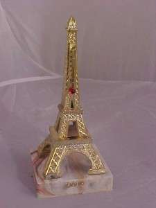 PLASTIC EIFFEL TOWER MODEL SOUVENIR THERMOMETER PARIS  