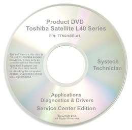 Toshiba Satellite L40 L45 Repair Restore Recovery CD  