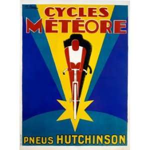    Cycles Meteore Giclee Vintage Bicycle Poster 