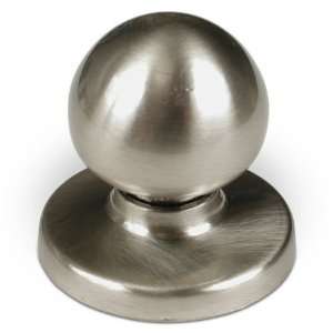 Eclectic expression   1 1/4 diameter round knob in brushed nickel