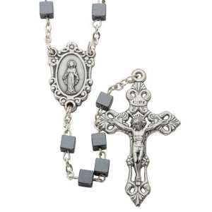   Cube Bead Rosary Mens Religious Jewelry Mens Rosaries Jewelry