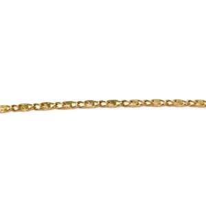 Ladies 24k Yellow Gold Layered GL Fancy Swirly Link Necklace Chain 18 