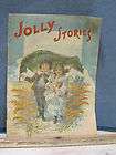 Antique Vintage Childs Linen Book Jolly Stories McLaughlin Bro 