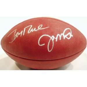  Autographed Joe Montana and Jerry Rice Football Sports 