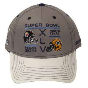  NFL SUPER BOWL XLV 2011 STEELERS PACKERS TEXAS HAT CAP 