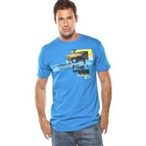   Mens Short Sleeve Casual T Shirt/Tee   Fluid Blue / Small: Automotive