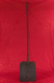 18th Century PA Wrought Iron Oven Peel Bakers Shovel w Faceted Ball 