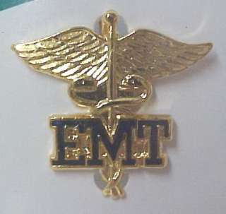 EMT Caduceus Wings Medical Emblem Insignia Pin NIB  