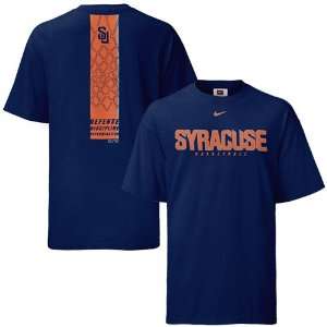  Nike Syracuse Orange Navy Crunch Time Basketball T shirt 