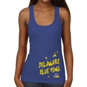   Paint Strokes Juniors Ribbed Tank Top   Royal Blue: Sports & Outdoors