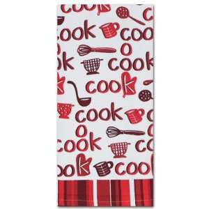   Print Terry Kitchen Dish Towel   Kay Dee Designs   Red