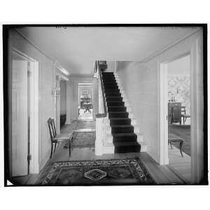  Hall,stairway,probably in clubhouse,New York City