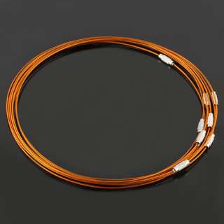 Wholesale Enamel Wire Cable Steel Chain Choker Necklace Jewelry 