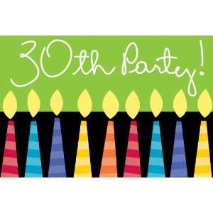  30th Birthday Candles Party Invitations Health & Personal 