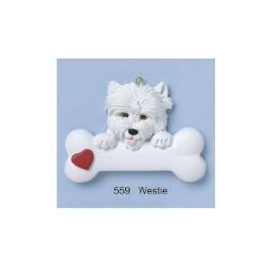2549 Westie Personalized Christmas Ornament:  Home 
