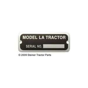 SERIAL NUMBER TAG with RIVETS: Automotive