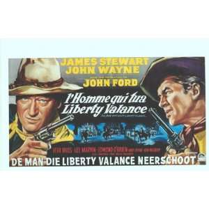   1962) Belgian  (James Stewart)(John Wayne)(Vera Miles)(Lee Marvin