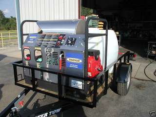 NEW HOT WATER PRESSURE WASHER PORTABLE TRAILER SYSTEM  