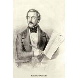   Gaetano Donizetti   Poster by Theodore Thomas (12x18)