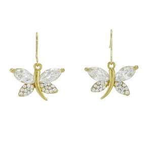  Crystal Flight Drop Earrings (Clear): Jewelry