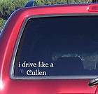 Drive like Cullen book decal sticker car truck windows Twilight