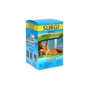   Surgi Wax Caramel Gold Cold Wax For Body, Legs and Face 1 kit: Beauty