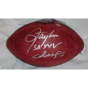   Signed Wilson NFL Super Bowl XXV Game Football with SB XXV Champs I