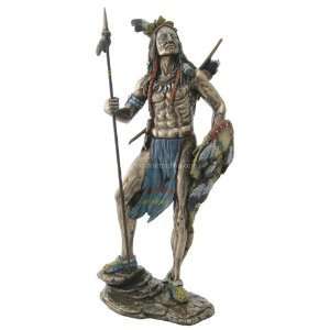Native American Indian Sculpture   Sioux Indian Warrior  