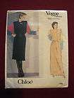 Vtg Sewing Pattern, Vogue, Paris Original, Womans Dress, Chloe, 1100 