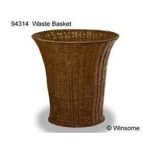   Walnut Finished Waste Basket by Winsome Wood 94314