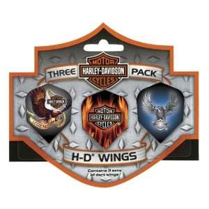 Harley Davidson® Wings Eagle Dart Flights  Sports 