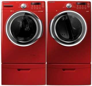 Samsung Washer Elec Dryer & Pedestals WF331ANR DV331AER  